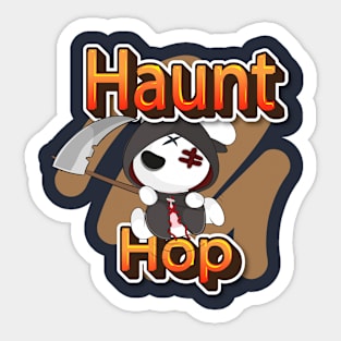 hunt hop Halloween Haunts with Pets: animal  Prints Sticker